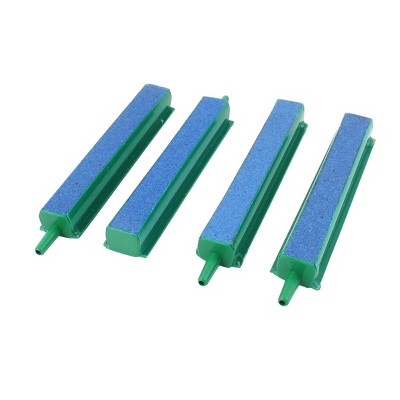 Unique Bargains Aquarium Fish Tank Bubble Release Air Stones Bar Green 4.53" Length 4 Pcs