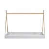 Okak Twin Triangle Tent Top Wooden Bed Frame,Modern Floor Bed for Toddlers/Kids Bedroom - 2 of 4