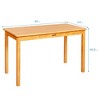 ECR4Kids 24in x 48in Rectangular Hardwood Table with 28in Legs and Four 16in Chairs, Kids Furniture - 2 of 4