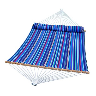 13' Quilted Hammock with Matching Pillow Striped