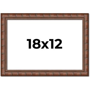 PosterPalooza | 18x12 Modern Bamboo Picture Frame, UV Acrylic, 5 Finishes - 1 of 4