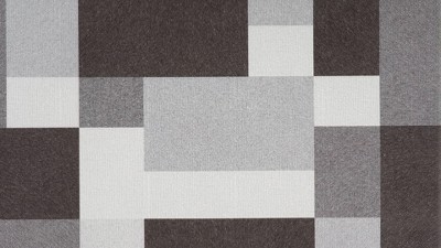 Gray Modern Geometric Anti-Fatigue Standing Mat 18" x 47"