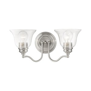 Livex Lighting Moreland 2 - Light Vanity in  Brushed Nickel - 1 of 4