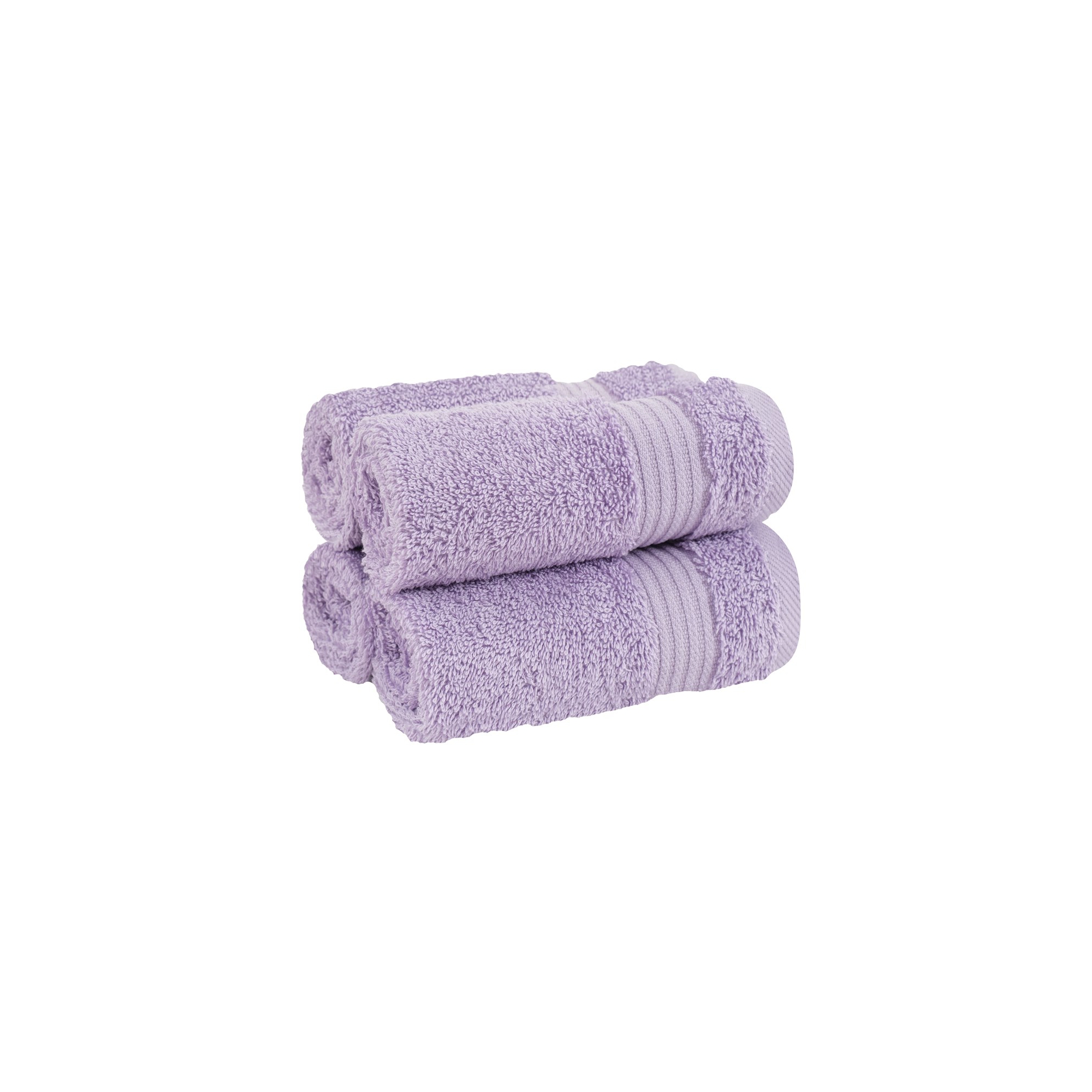 American Soft Linen Bekos 4 Pack Washcloth Set, 100% Cotton Washcloth Hand Face Towels for Bathroom and Kitchen, Lilac