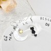 Cute Cat with Moon & Star Earrings - Playful Acrylic Halloween Jewelry for Women, Festive Party Gift - 4 of 4