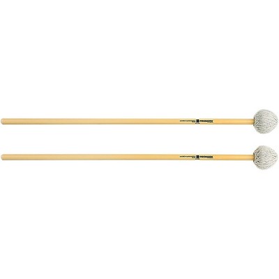 Promark Andrew Markworth Rattan Handle Vibraphone Mallets Medium Hard Grey Cord