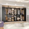 Besiost 71-In Freestanding Closet System Set with Wood Drawers, Corner Closet Organizer with Hanging Rods - 3 of 4