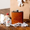 Pavilion Gift Company - Out Hunting - PU Leather & Stainless Steel 8 oz Flask - Portable Drinkware - 3 of 4