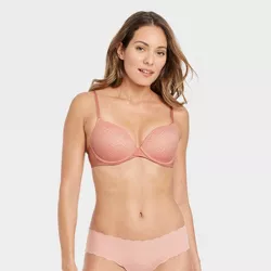 Women's Icon Full Coverage Lightly Lined Bra with Lace - Auden™ Rose 32A