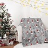 Lomsoe Christmas Throw Blanket Candy Cane Flannel Throw Blanket Super Soft Warm Bed Blanket Christmas Holiday Decor. - 3 of 4