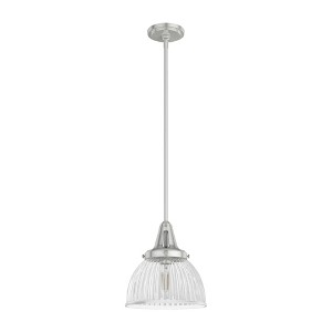 Hunter Fans Cypress Grove 1 - Light Pendant in  Brushed Nickel - 1 of 3