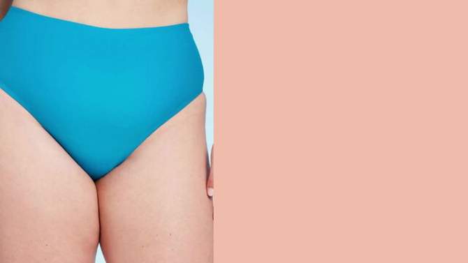 Women's Hipster Cheeky Bikini Bottom - Shade & Shore™ Blue, 2 of 5, play video