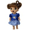 Doll Clothes Superstore Handmade Blue Princess Dress Fits 12 Inch Baby Alive And Little Baby Dolls - 3 of 4