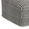 NicBex Square Pouf Ideal for Relaxing and Additional Seating Durable and Stylish Accent Furniture, Black/White - 4 of 4