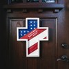 Pavilion Gift Company - America - 12.75" x 16" Hanging Cross Plaque - Wall Sign Panels - 2 of 4