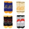 Naruto Socks Naruto Shippuden Men's Hidden Leaf Kanoha Anime Mix and Match Ankle Socks 8 Pair - 4 of 4
