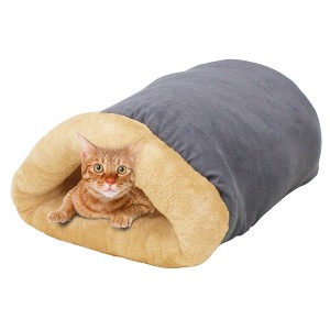 GOOPAWS 4 in 1 Self Warming Burrow Cat Bed Sleeping Cave - 1 of 4