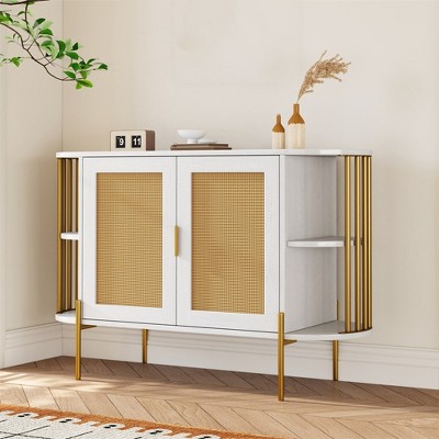 47" Buffet Sideboard Cabinet with Storage, Kitchen Storage Cabinet, Accent Console Table, Coffee Bar Storage Cabinet for Living Room Kitchen