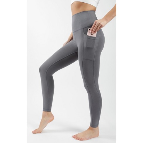 90 Degree By Reflex Womens 90 Degree By Reflex High Waist Cotton Elastic  Free Cloudlux Ankle Leggings With Side Pocket - Slate Night - X Small :  Target