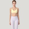 Anna-Kaci Active Women's Scoop Neck Sports Bra with Thin Adjustable Straps and Smooth Seamless Design - 2 of 4