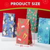 Joyfy 72 Pcs Christmas Goody Kraft Bags, 12 Festive Designs Treat Gift Bags for Christmas Party Supply Party Favors Classrooms & Crafts (9.75"x5") - 4 of 4