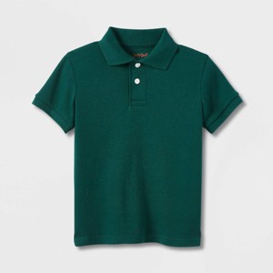 Toddler Boys' Short Sleeve Interlock Uniform Polo Shirt - Cat & Jack™ - 1 of 3