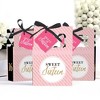 Big Dot of Happiness Chic 16th Birthday - Pink, Black and Gold - Party Favor Boxes - Set of 12 - 3 of 4