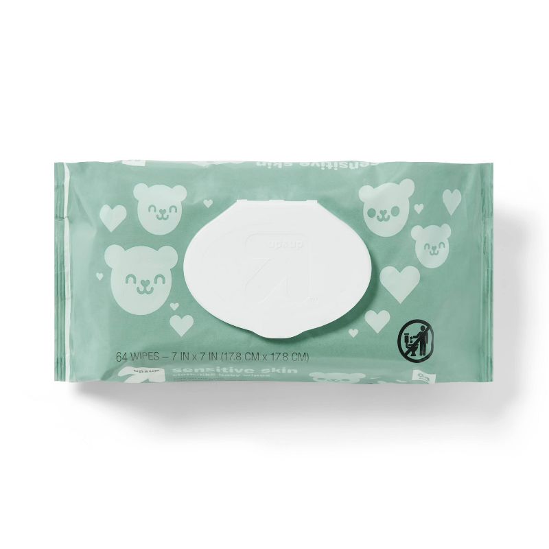 Sensitive Skin Baby Wipes with Moisturizing Lotion - up & up™ (Select Count), 1 of 17