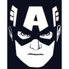 Girl's Marvel Cap Big Face T-Shirt - 2 of 4