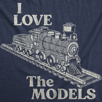 Мужские футболки Crazy Dog T-Shirts, Inc. Mens Funny T Shirts I Love The Models Sarcastic Graphic Tee for Men - Crazy Dog Men's T Shirt Gift for Adults Navy S — фото 2