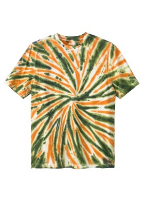 Tie Dye Gauze Wide Crewneck Top