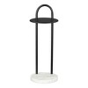 HomeRoots 22" Black And White Iron And Marble Round C Table End Table - 4 of 4