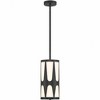 Crystorama Lighting Royston 1 - Light Pendant in  Black - 4 of 4