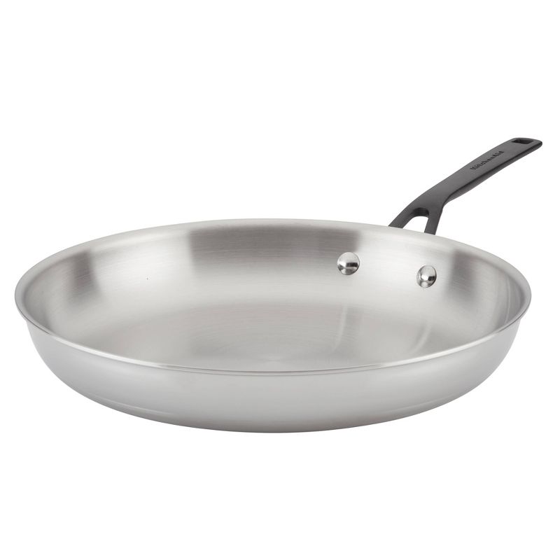 KitchenAid 5-Ply Clad Stainless Steel 12.25&#34; Frying Pan, 1 of 15
