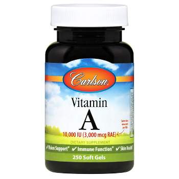 Carlson - Vitamin A, 10000 IU (3000 mcg RAE), Immune Support, Vision Health