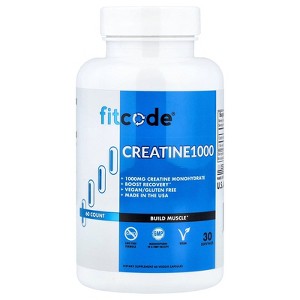 fitcode Creatine1000, 60 Veggie Capsules (500 mg per Capsule) - 1 of 4