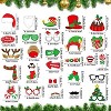 Aoibox Christmas Photo Booth Props 32 Pcs Inflatable PVC Frame Mini Pump Paper Props for Xmas Family Party Holiday Game Decoration - 2 of 4