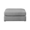 Meridian Furniture,Beckham Durable Linen Textured Fabric Ottoman - 2 of 4