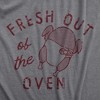 Fresh Out Of The Oven Baby Bodysuit Funny Cute Thanksgiving Turkey Cooked Dinner Jumper For Infants - Crazy Dog Baby Bodysuit - 2 of 4