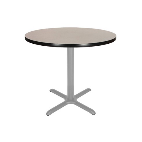 Hampden Furnishings 30" Bennet Collection Round with X Base Dining Table Gray/Gray Nebula - image 1 of 4