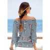 Women's Printed Off Shoulder Top - LASCANA - 2 of 4