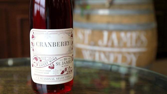 St. James Winery Cranberry - 750ml Bottle, 2 of 9, play video