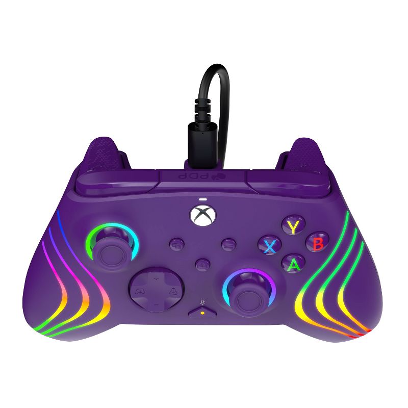 PDP Afterglow Wave Wired Controller for Xbox Series X|S/Xbox One - Purple, 5 of 30