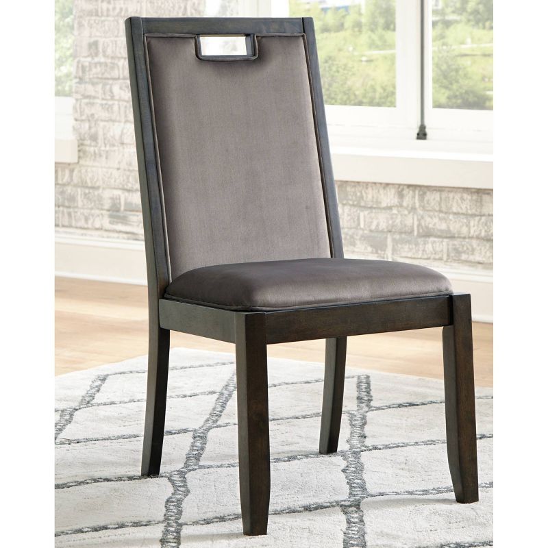 Set of 2 Hyndell Dining Room Chair Dark Brown - Signature Design by Ashley, 2 of 9