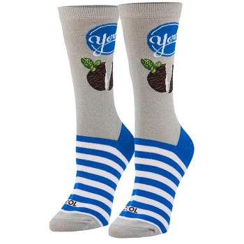 Cool Socks, York Peppermint Pattie, Funny Novelty Socks, Medium