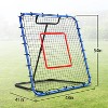 PLAYAPUT Baseball Rebounder Net - 4x4.5FT Pitchback Net for Pitching and Fielding Training, Adjustable Angle, Blue and Black - 4 of 4