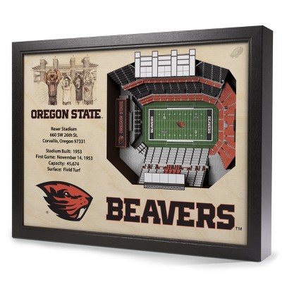  NCAA Oregon State Beavers 25 Layer Stadiumviews 3D Wall Art 