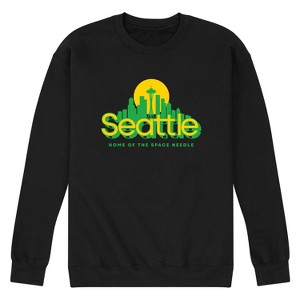 Men's - Instant Message - Seattle Washington Graphic Fleece Sweatshirt - 1 of 4