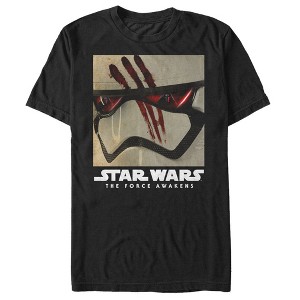 Men's Star Wars The Force Awakens Finn Stormtrooper Helmet T-Shirt - 1 of 4