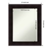 Amanti Art Portico Espresso Petite Bevel Wood Bathroom Wall Mirror 29.5 x 23.5 in. - 4 of 4